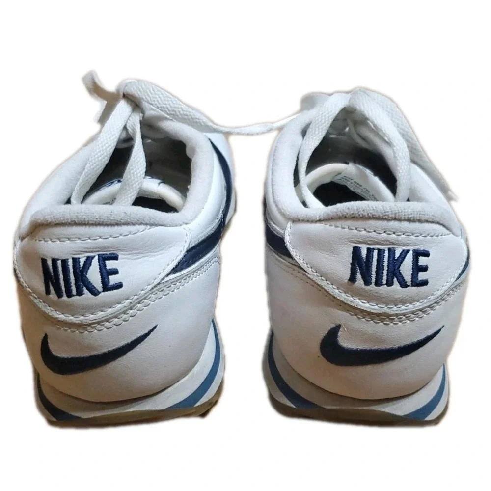 Vintage Nike Cortez Navy Blue & White Sneakers‎ US Size 8